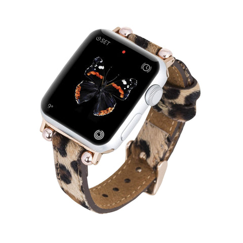 Correa delgada de cuero Foggia para Apple Watch
