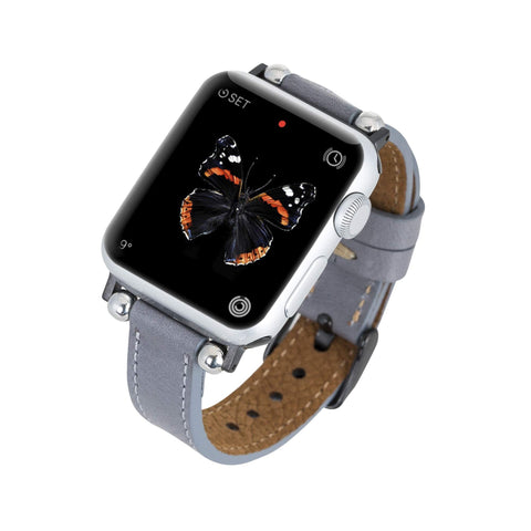 Correa delgada de cuero Foggia para Apple Watch