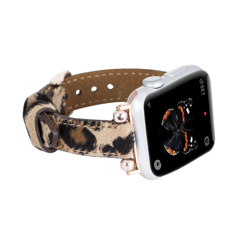 Correa delgada de cuero Foggia para Apple Watch