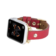 Correa delgada de cuero Perugia para Apple Watch