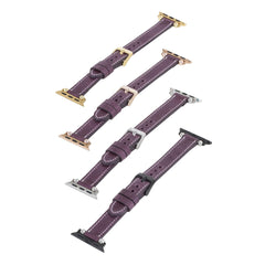Correa delgada de cuero Foggia para Apple Watch