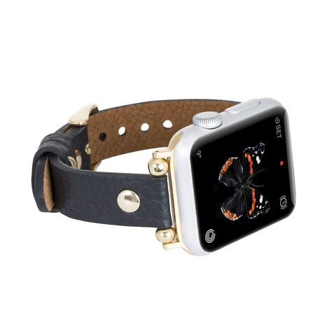Perugia Leather Slim Band Strap for Apple Watch