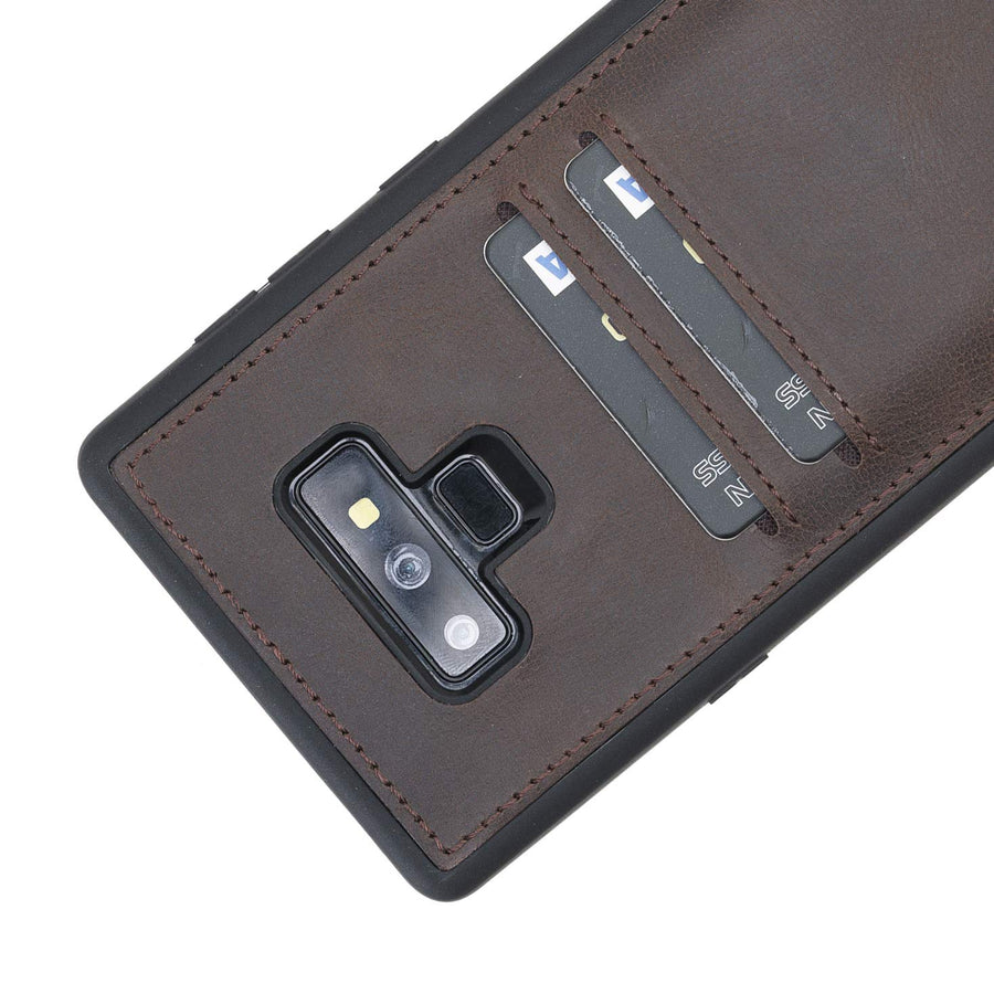 Funda tipo billetera de cuero Cosa Snap On para Samsung Galaxy Note 9