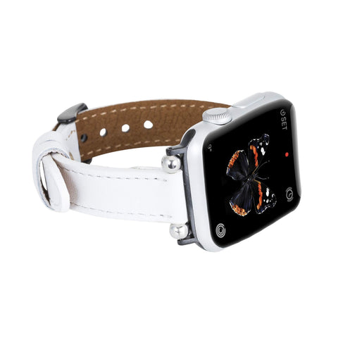Correa delgada de cuero Foggia para Apple Watch