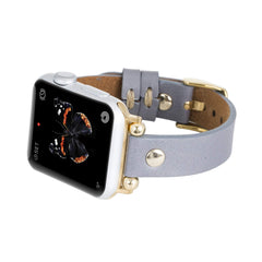 Correa delgada de cuero Perugia para Apple Watch