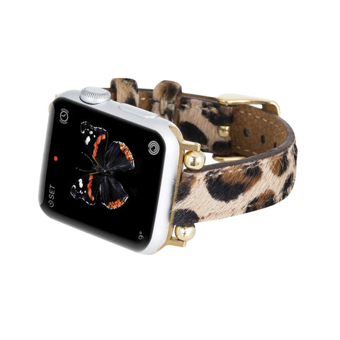 Correa delgada de cuero Foggia para Apple Watch