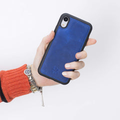 Funda de cuero Lucca Snap On para iPhone XR