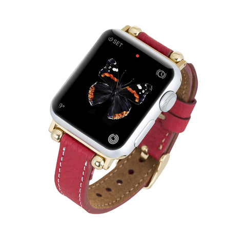 Correa delgada de cuero Foggia para Apple Watch