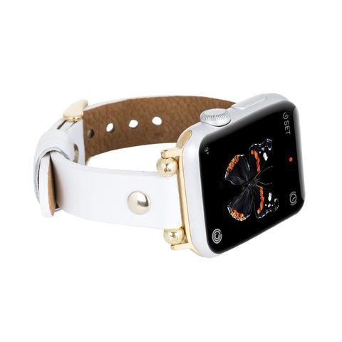Perugia Leather Slim Band Strap for Apple Watch