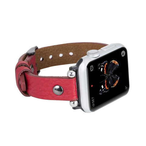 Perugia Leather Slim Band Strap for Apple Watch
