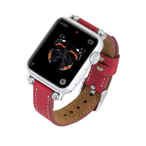 Correa delgada de cuero Foggia para Apple Watch