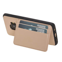 Funda tipo billetera de cuero Pisa Snap On con soporte para Samsung Galaxy S9