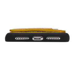 Funda tipo billetera de cuero Pisa Snap On con soporte para iPhone XS