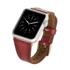 Messina Leather Slim Band Strap for Apple Watch
