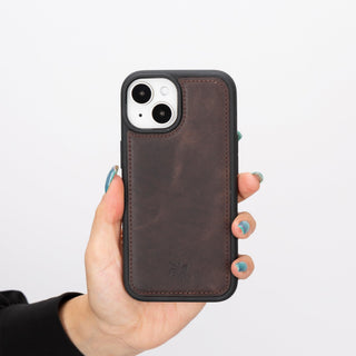 Lucca Snap On Leather Case for iPhone 15