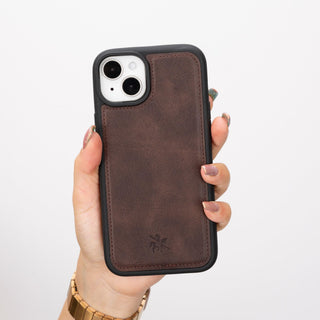 Lucca Snap On Leather Case for iPhone 15 Plus