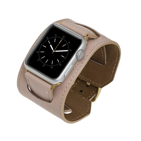 Ancona Leather Cuff Band Strap for Apple Watch