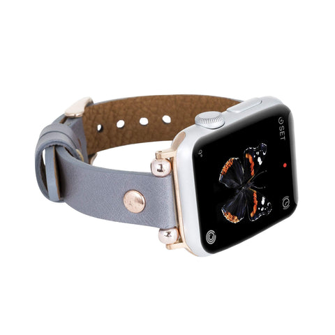 Perugia Leather Slim Band Strap for Apple Watch