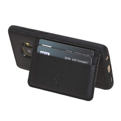 Funda tipo billetera de cuero Pisa Snap On con soporte para Samsung Galaxy S9 Plus