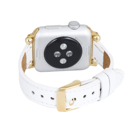 Correa delgada de cuero Foggia para Apple Watch