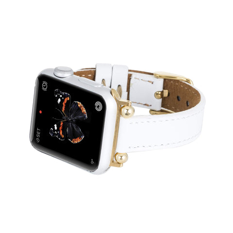 Correa delgada de cuero Foggia para Apple Watch