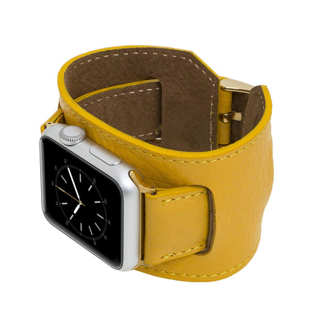 Ancona Leather Cuff Band Strap for Apple Watch
