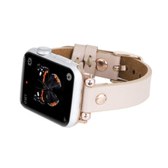 Correa delgada de cuero Perugia para Apple Watch