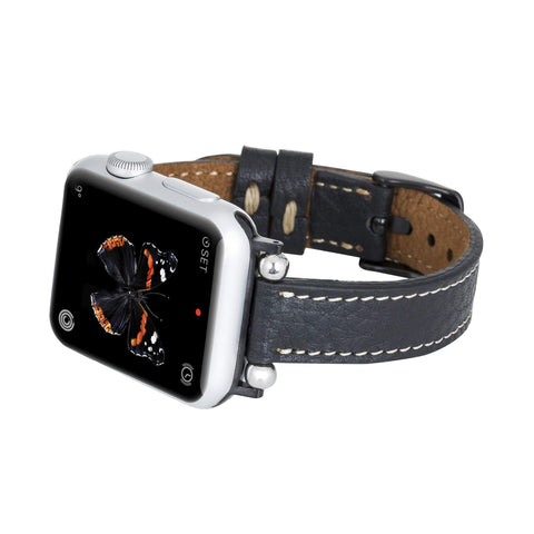 Correa delgada de cuero Foggia para Apple Watch