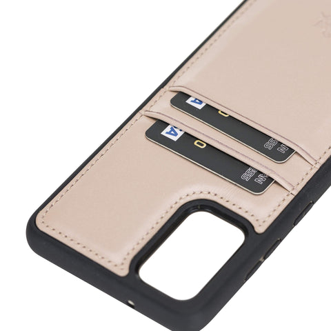 Funda tipo billetera de cuero Capri Snap On para Samsung Galaxy S20 Plus