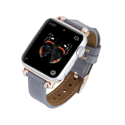Correa delgada de cuero Foggia para Apple Watch