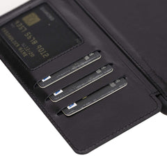 Funda tipo billetera delgada de cuero con bloqueo RFID Verona para iPhone XS Max