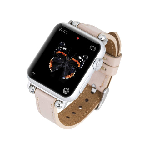 Correa delgada de cuero Foggia para Apple Watch