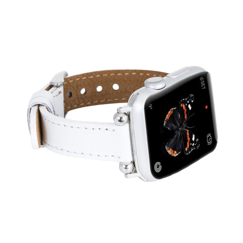 Correa delgada de cuero Foggia para Apple Watch