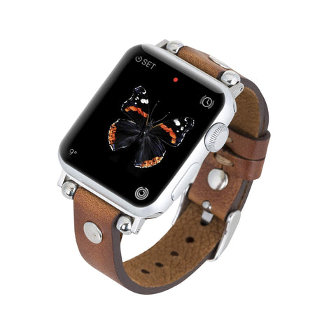 Perugia Leather Slim Band Strap for Apple Watch