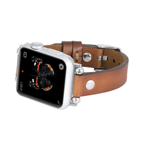 Perugia Leather Slim Band Strap for Apple Watch