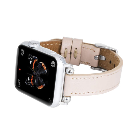 Correa delgada de cuero Foggia para Apple Watch