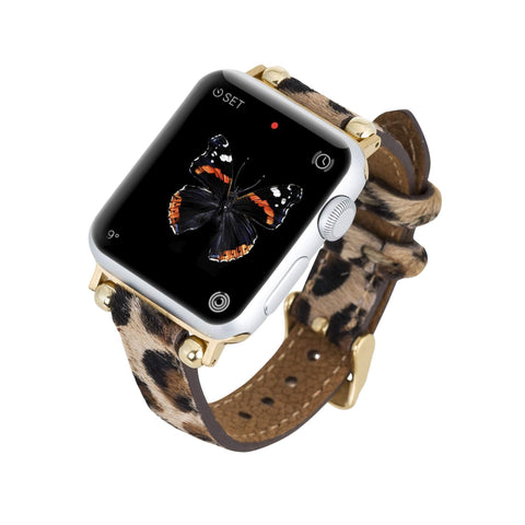 Correa delgada de cuero Foggia para Apple Watch