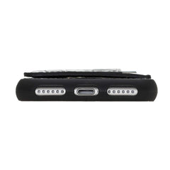 Funda tipo billetera de cuero Pisa Snap On con soporte para iPhone 8 Plus