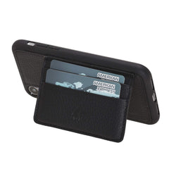 Pisa Snap On Leather Wallet Case with Stand for iPhone XR