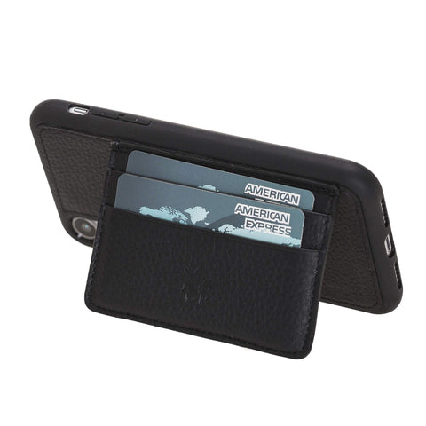 Pisa Snap On Leather Wallet Case with Stand for iPhone XR