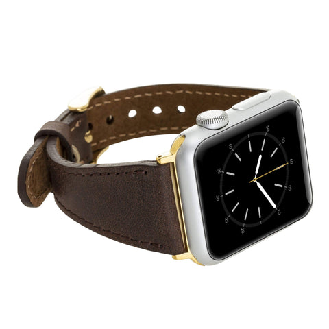 Correa delgada de cuero Messina para Apple Watch