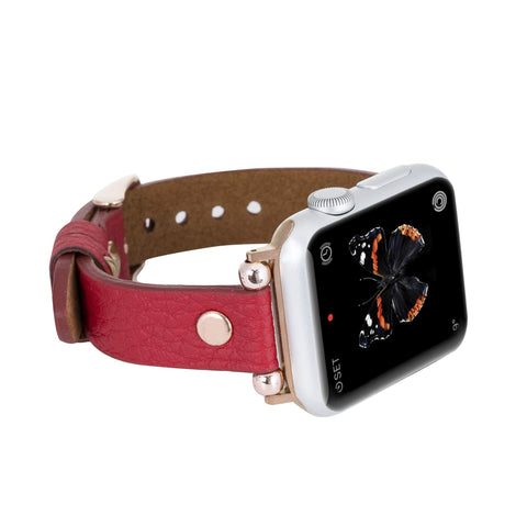 Perugia Leather Slim Band Strap for Apple Watch