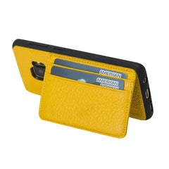 Funda tipo billetera de cuero Pisa Snap On con soporte para Samsung Galaxy S9