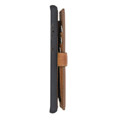 Verona Funda tipo billetera delgada de cuero con bloqueo RFID para Samsung Galaxy S20