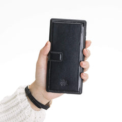 Verona - Funda tipo cartera delgada de piel con bloqueo RFID para Samsung Galaxy Note 10