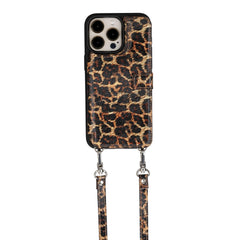 Fermo Funda de cuero para teléfono con billetera cruzada para iPhone 15 Pro Max