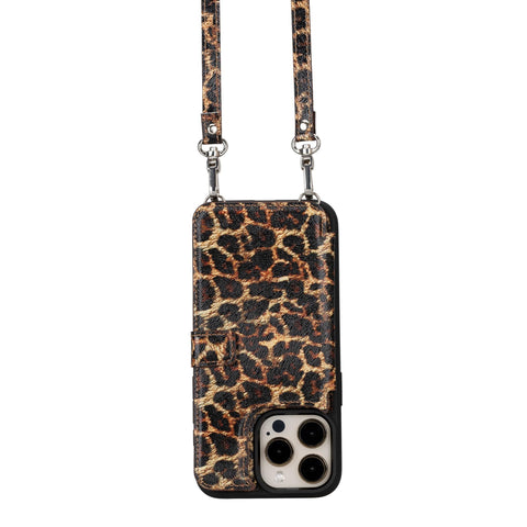 Fermo Leather Crossbody Wallet Phone Case for iPhone 15 Pro Max