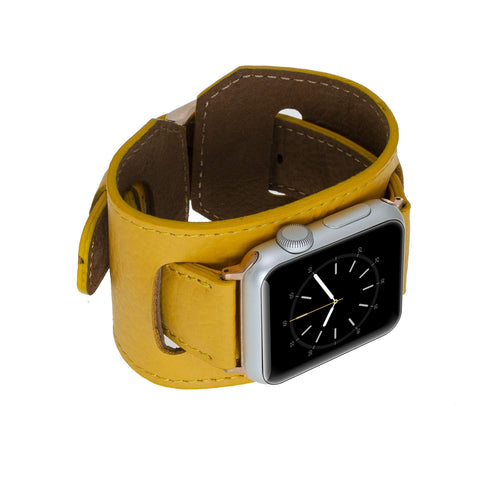 Ancona Leather Cuff Band Strap for Apple Watch