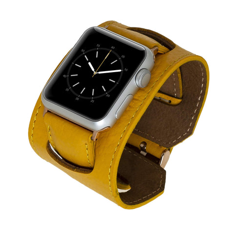 Ancona Leather Cuff Band Strap for Apple Watch
