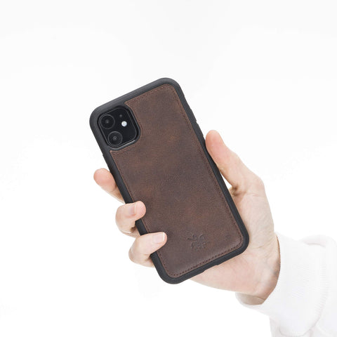 Lucca Snap On Leather Case for iPhone 11
